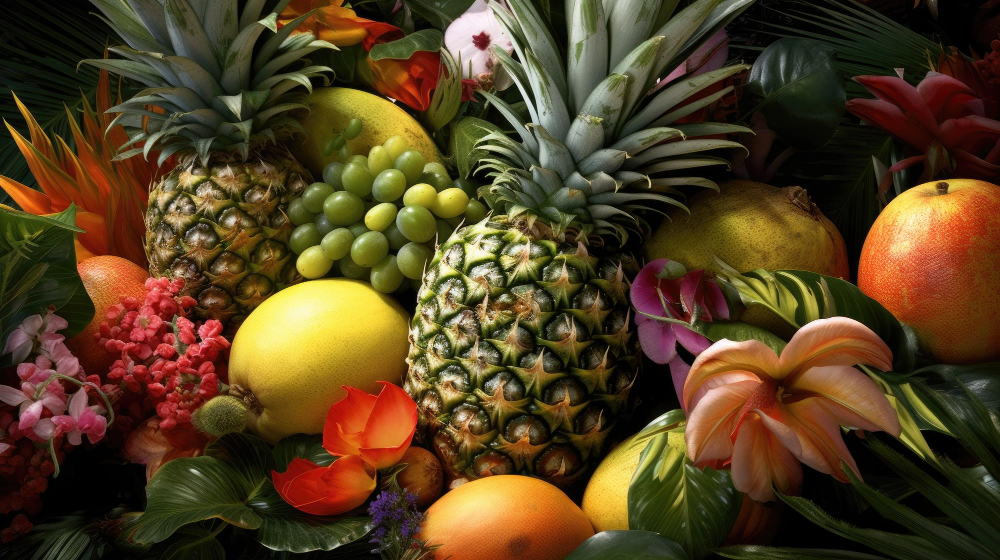 Descubre los aportes nutricionales de ingredientes tropicales como la piña, el mango y el aguacate en la gastronomía caribeña.